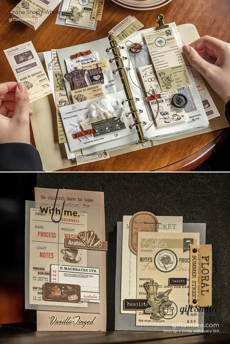 Vintage Kraft Tear-Off Ticket Design Sticky Notes | KS-NP-436