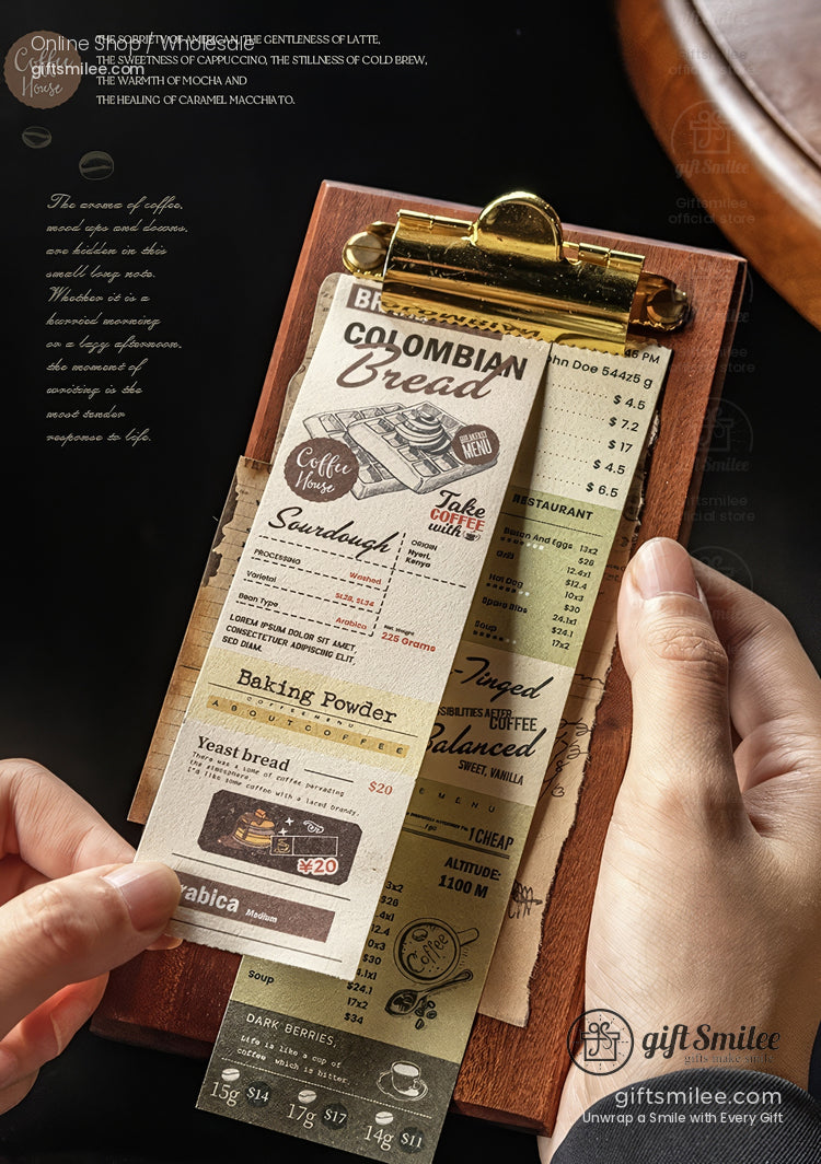 Vintage Kraft Tear-Off Ticket Design Sticky Notes | KS-NP-436