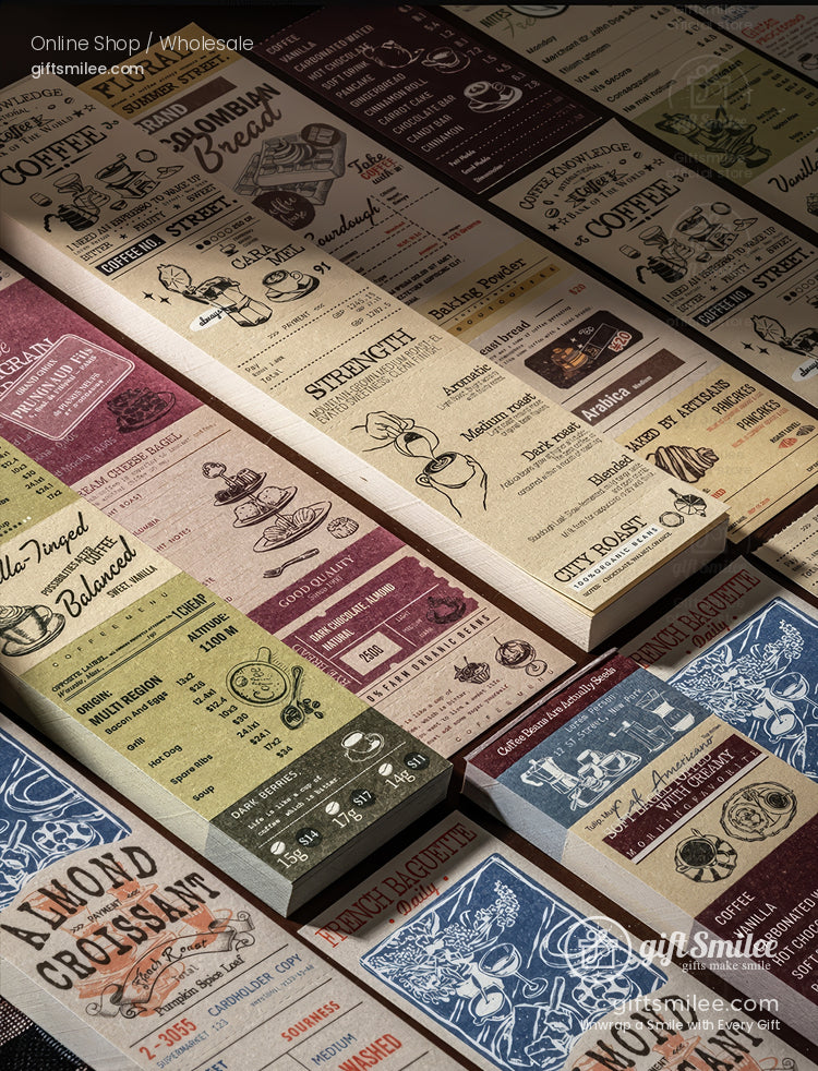 Vintage Kraft Tear-Off Ticket Design Sticky Notes | KS-NP-436