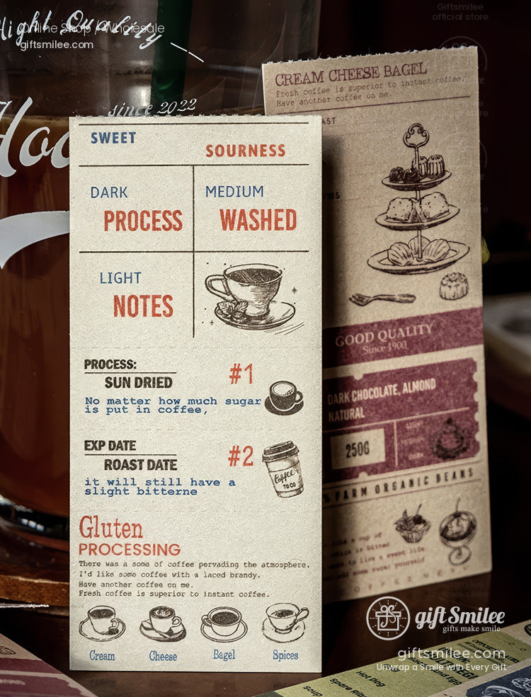 Vintage Kraft Tear-Off Ticket Design Sticky Notes | KS-NP-436