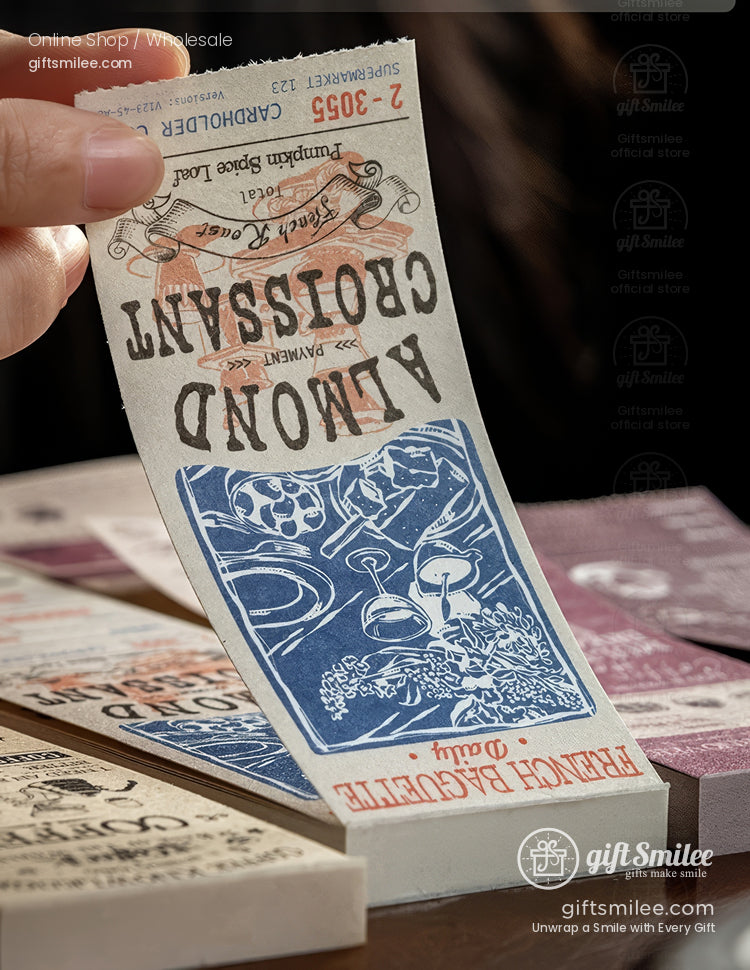 Vintage Kraft Tear-Off Ticket Design Sticky Notes | KS-NP-436