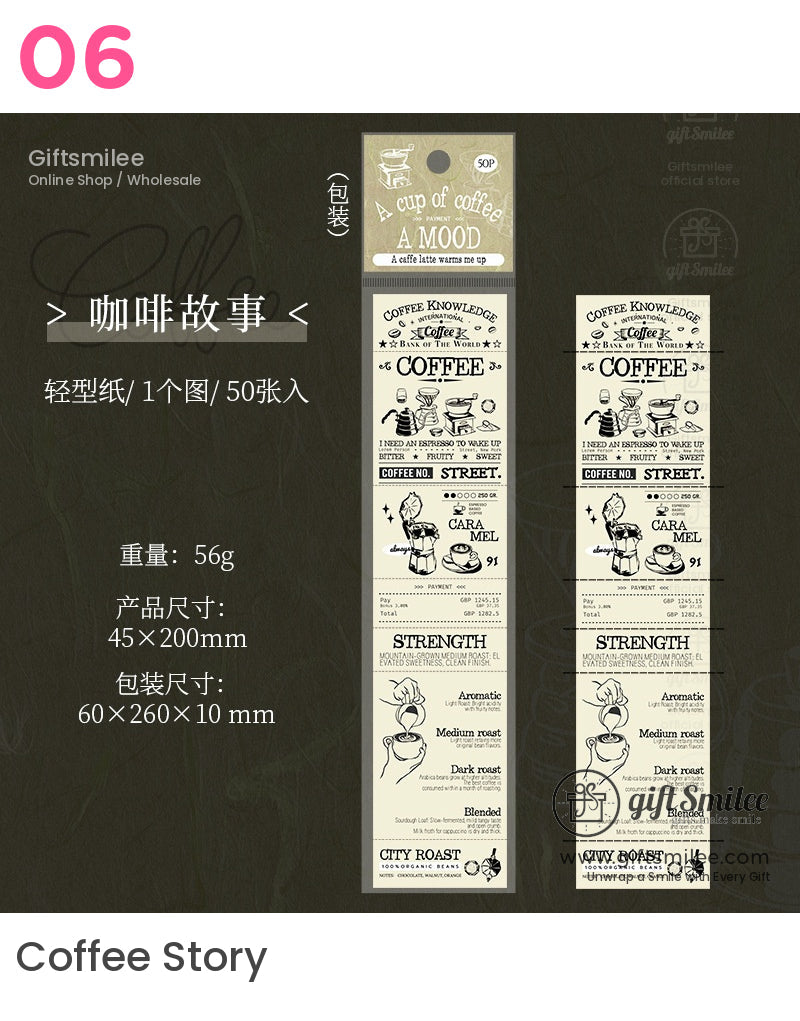 Vintage Kraft Tear-Off Ticket Design Sticky Notes | KS-NP-436