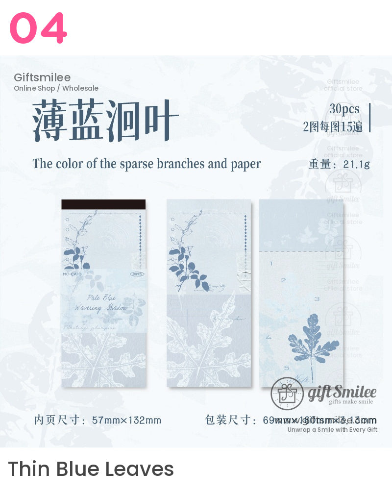 Matte Paper Tear-Off Vintage Botanical Long Sticky Notes Pad | KS-NP-437
