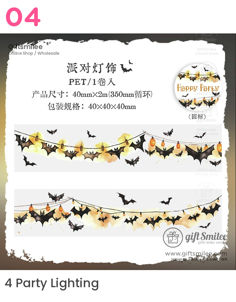 哥德派對復古背景哥德裝飾膠帶 | KS-RT-1679 