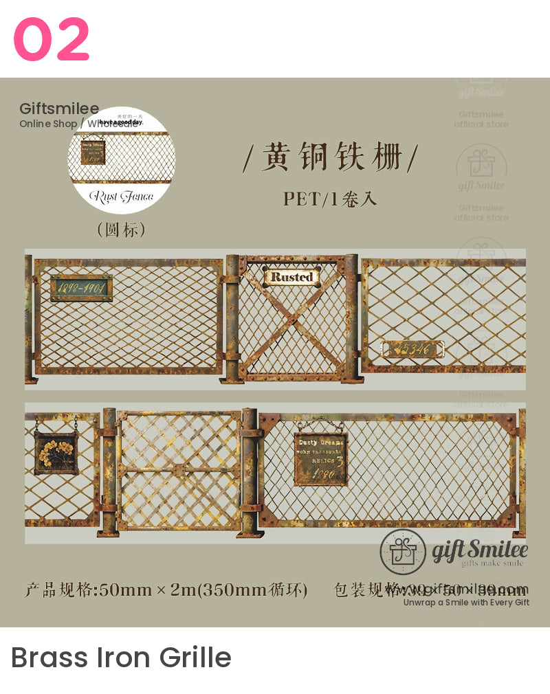 Rusty Fence Decorative Tape | KS-RT-1732