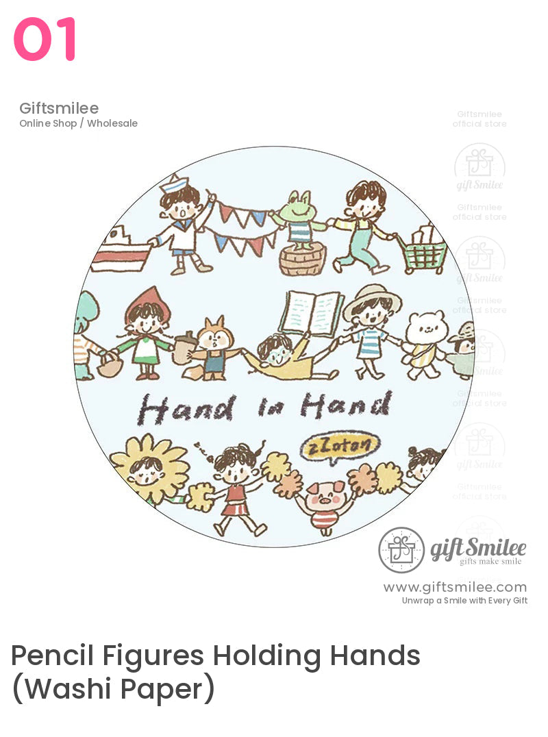 Pencil Man Decorative Tape And Sticker Set | KS-RT-1733