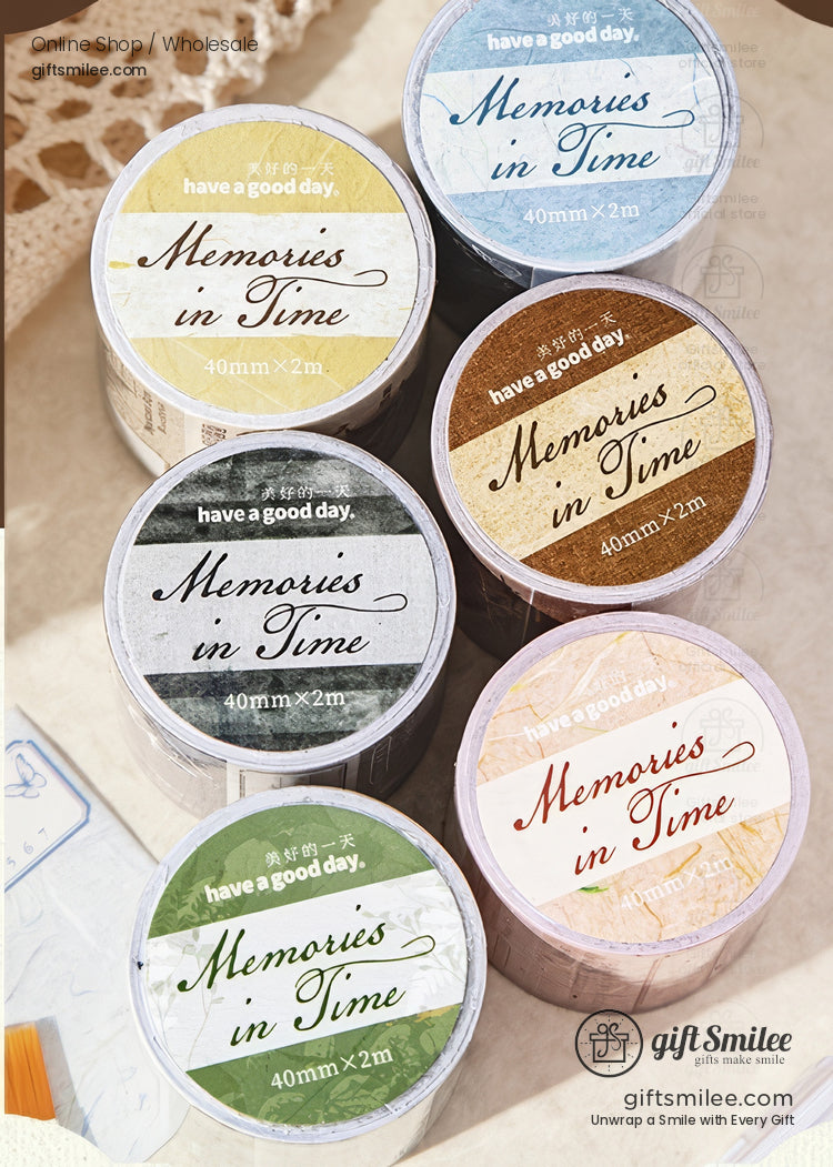 Matte Pet Die‑Cut 40Mm × 2M Vintage Calendar Labels Decorative Washi Tape | KS-RT-1755