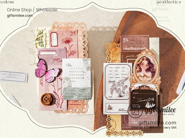 Matte Pet Die‑Cut 40Mm × 2M Vintage Calendar Labels Decorative Washi Tape | KS-RT-1755