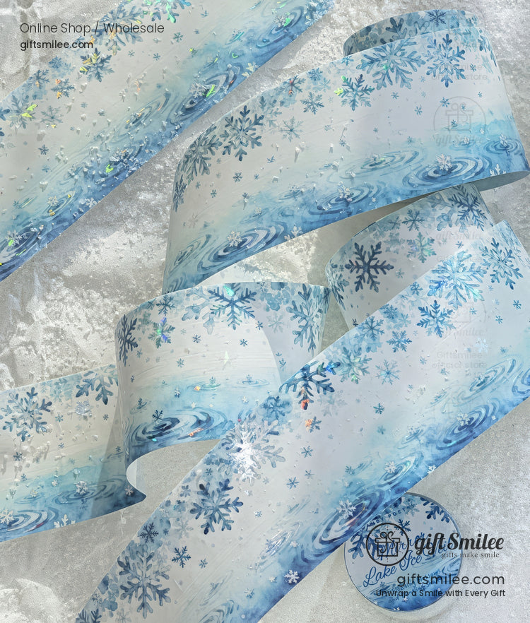 Holographic Floral Watercolor Seasonal Gradient Decorative Washi Tape | KS-RT-1760