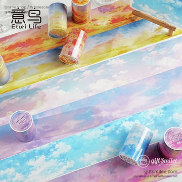 Gradient Sky Clouds 6 Color Pet Tape | KS-RT-1761