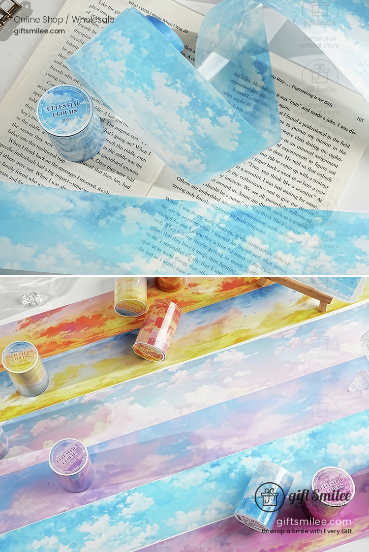 Gradient Sky Clouds 6 Color Pet Tape | KS-RT-1761
