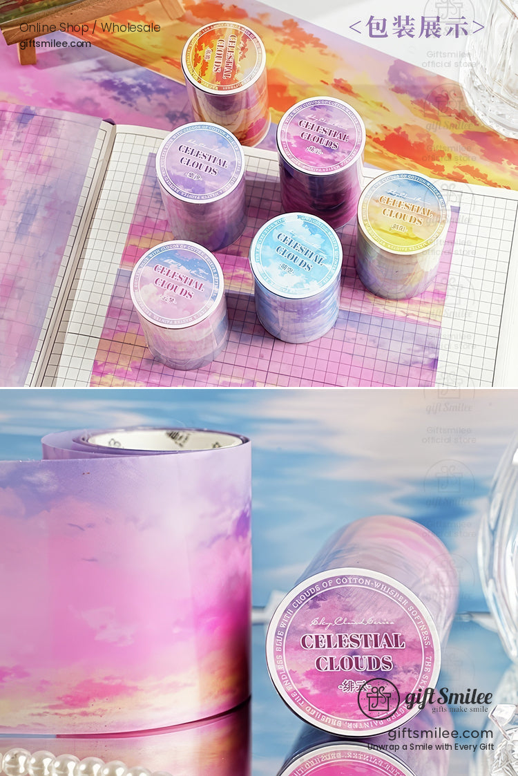 Gradient Sky Clouds 6 Color Pet Tape | KS-RT-1761