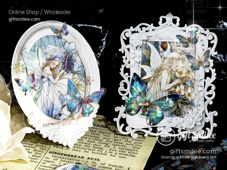 Holographic Gold-Foil Die-Cut Pet Butterfly Die-Cut Tape | KS-RT-1764