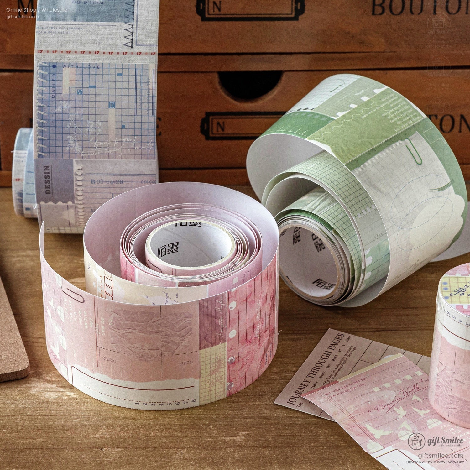 Writable Matte Paper Removable Adhesive Decorative Washi Tape | KS-RT-1766