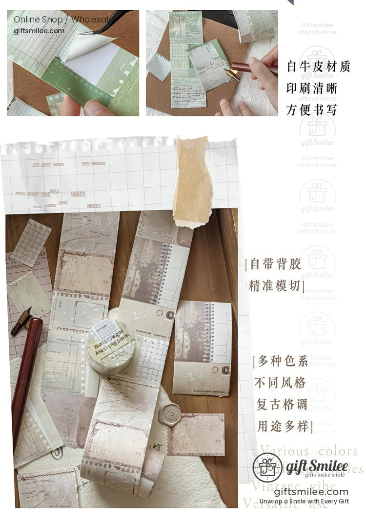 Writable Matte Paper Removable Adhesive Decorative Washi Tape | KS-RT-1766