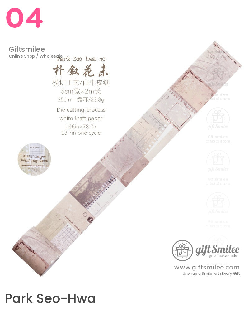 Writable Matte Paper Removable Adhesive Decorative Washi Tape | KS-RT-1766