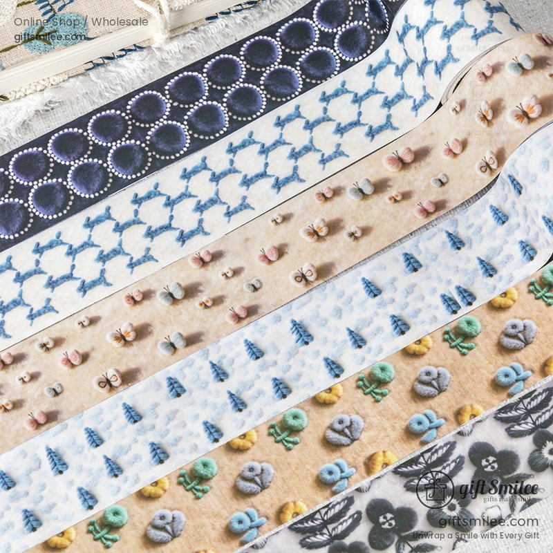 30mm Wide Yarn-Texture Print Decorative Tape | KS-RT-1783