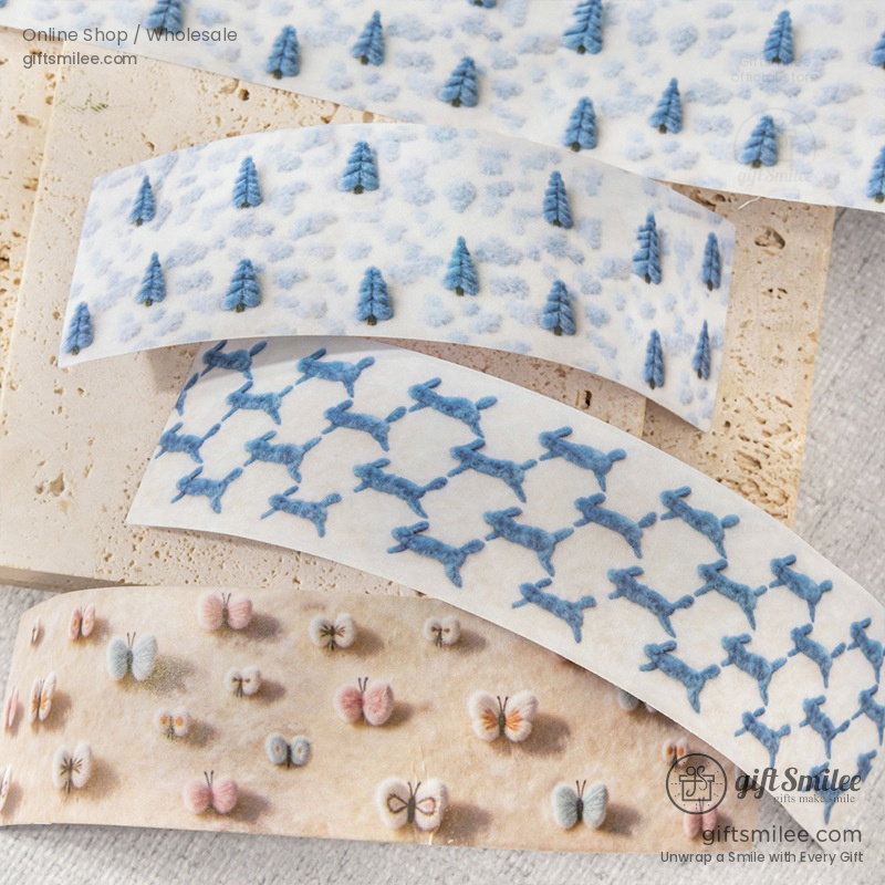 30mm Wide Yarn-Texture Print Decorative Tape | KS-RT-1783