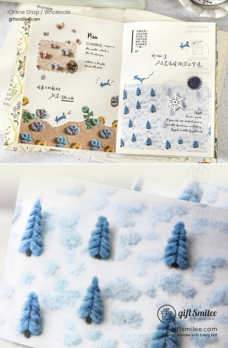 30mm Wide Yarn-Texture Print Decorative Tape | KS-RT-1783