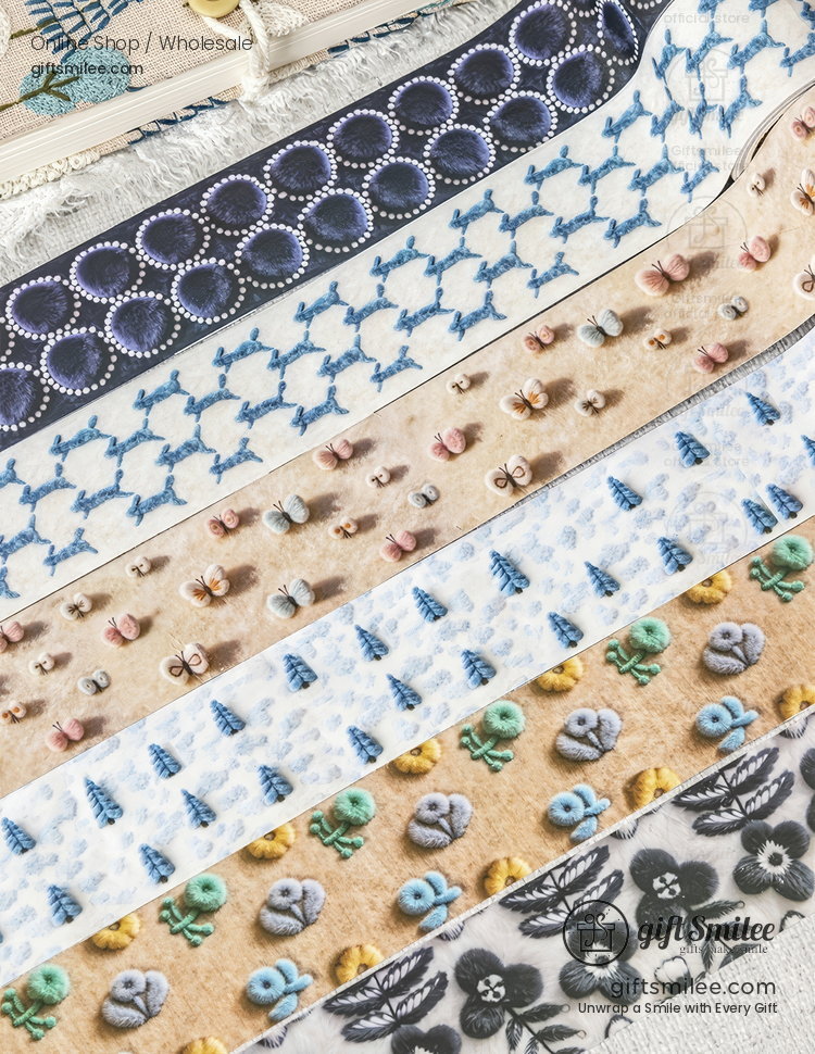 30mm Wide Yarn-Texture Print Decorative Tape | KS-RT-1783