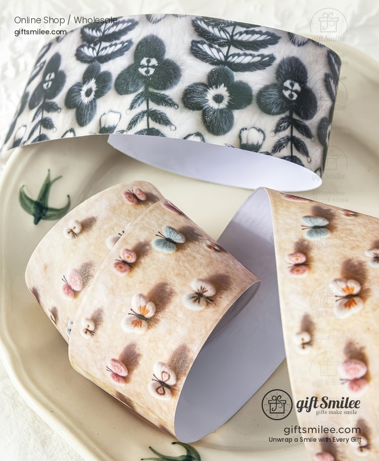 30mm Wide Yarn-Texture Print Decorative Tape | KS-RT-1783