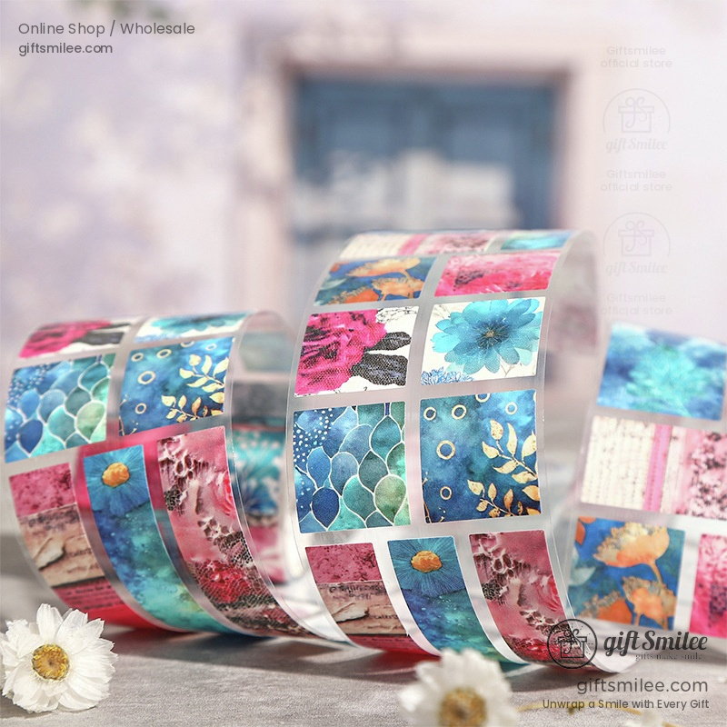 Transparent Pre‑Cut Mosaic Patterns Decorative Sticker Tape | KS-RT-1785