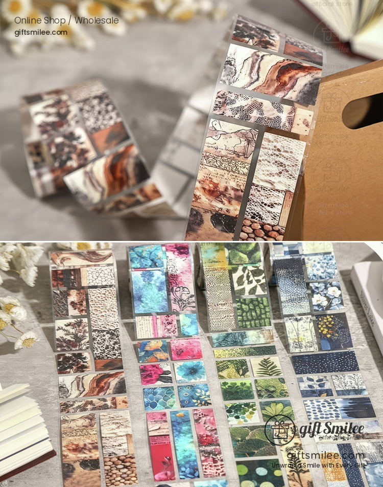 Transparent Pre‑Cut Mosaic Patterns Decorative Sticker Tape | KS-RT-1785