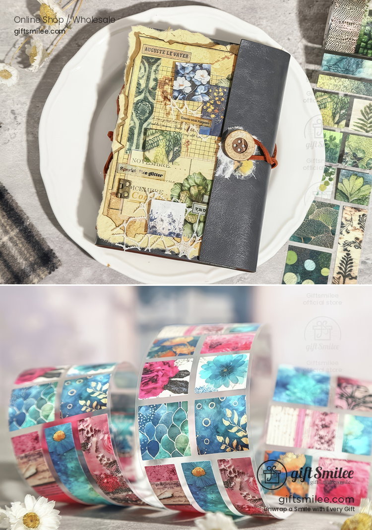 Transparent Pre‑Cut Mosaic Patterns Decorative Sticker Tape | KS-RT-1785