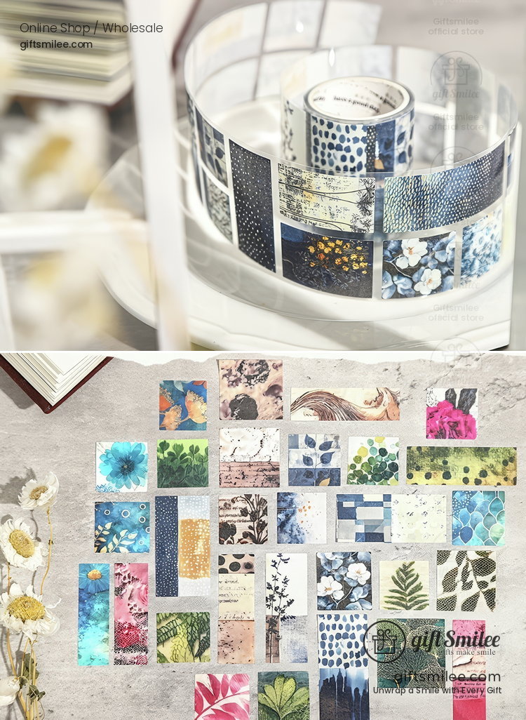 Transparent Pre‑Cut Mosaic Patterns Decorative Sticker Tape | KS-RT-1785