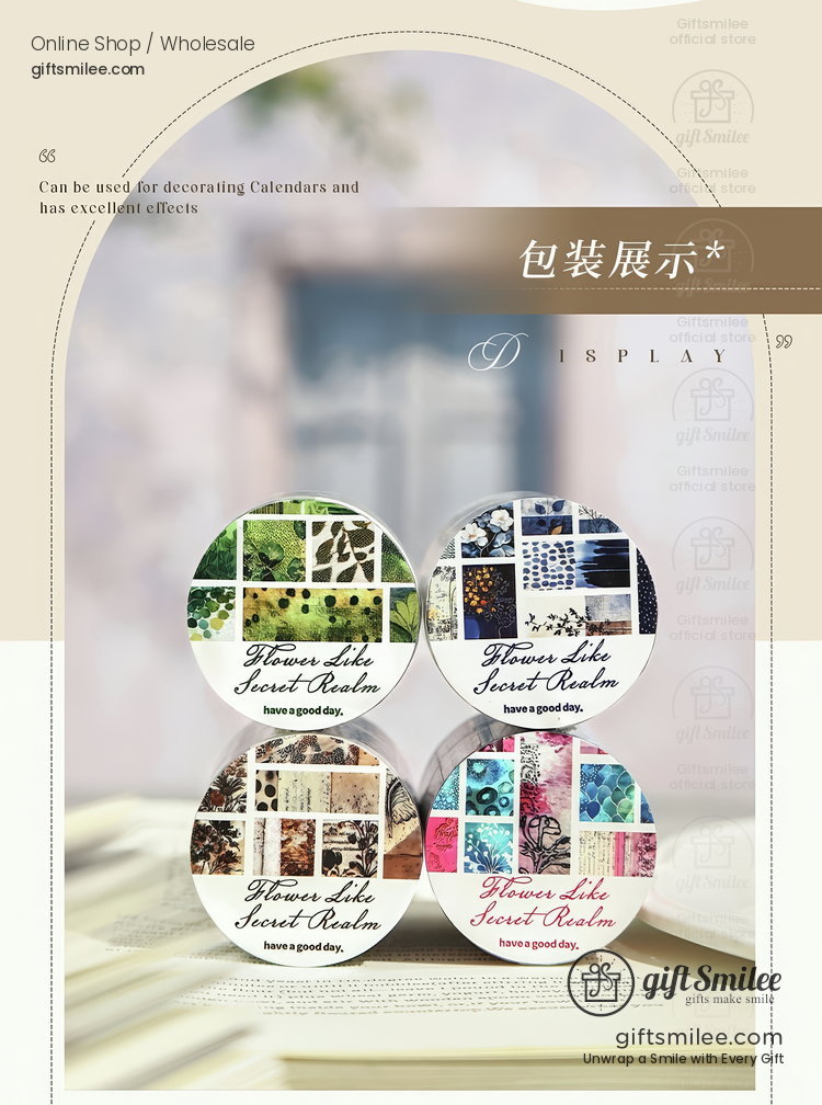 Transparent Pre‑Cut Mosaic Patterns Decorative Sticker Tape | KS-RT-1785