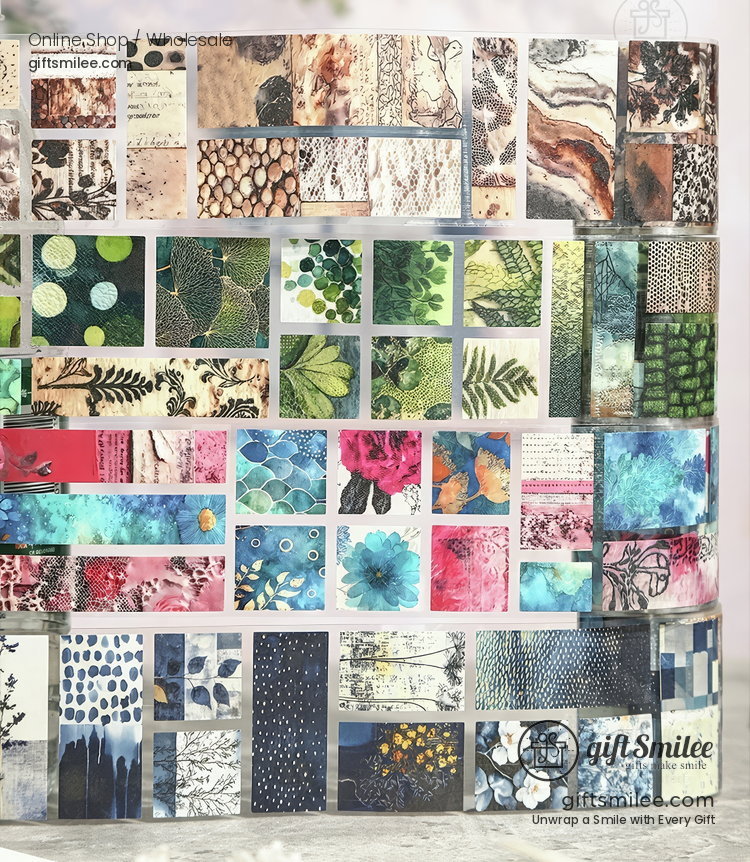 Transparent Pre‑Cut Mosaic Patterns Decorative Sticker Tape | KS-RT-1785