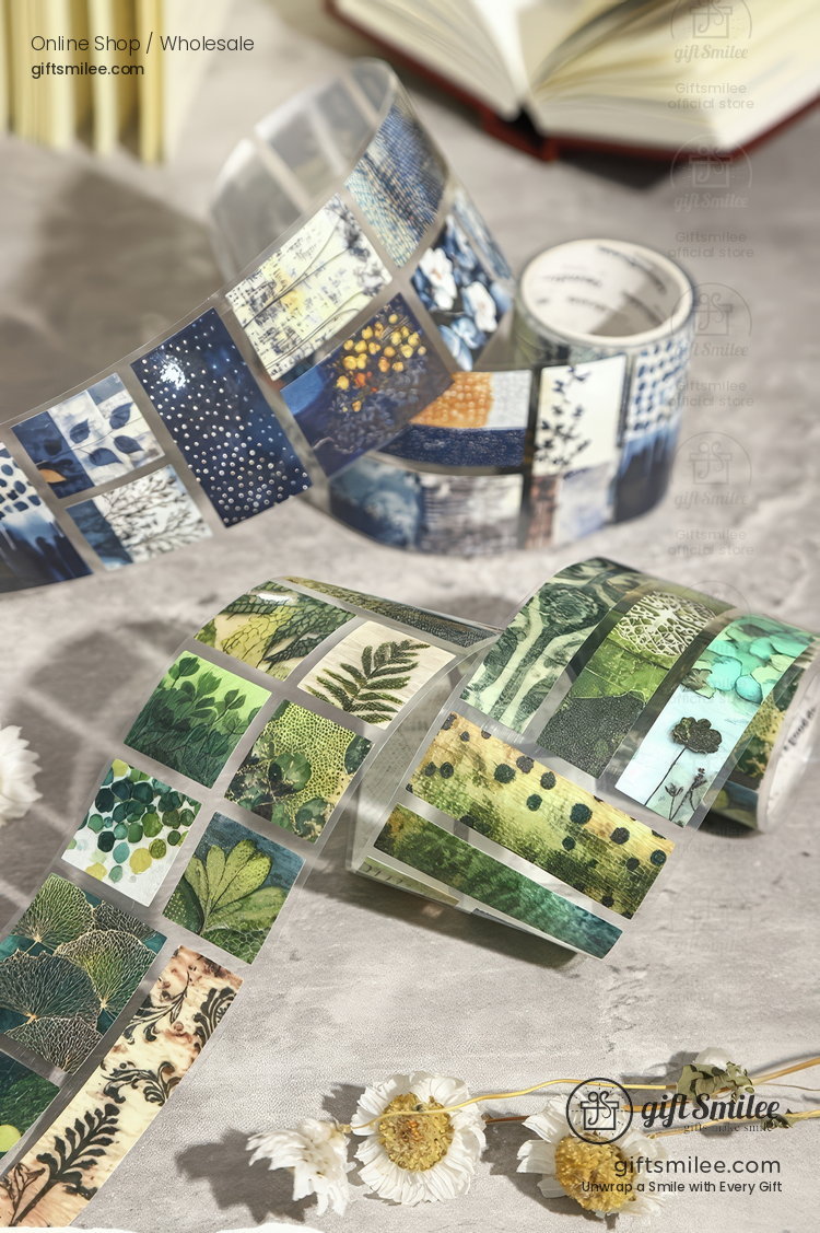 Transparent Pre‑Cut Mosaic Patterns Decorative Sticker Tape | KS-RT-1785