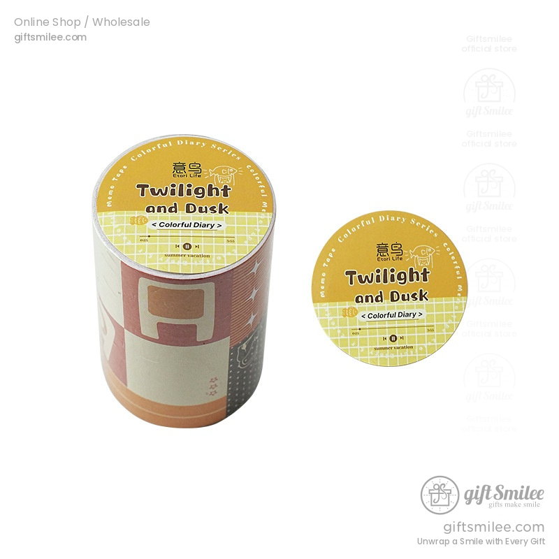 Writable Paper Adhesive Perforated Memo Blocks Writable Washi Tape Stickers | KS-RT-1787