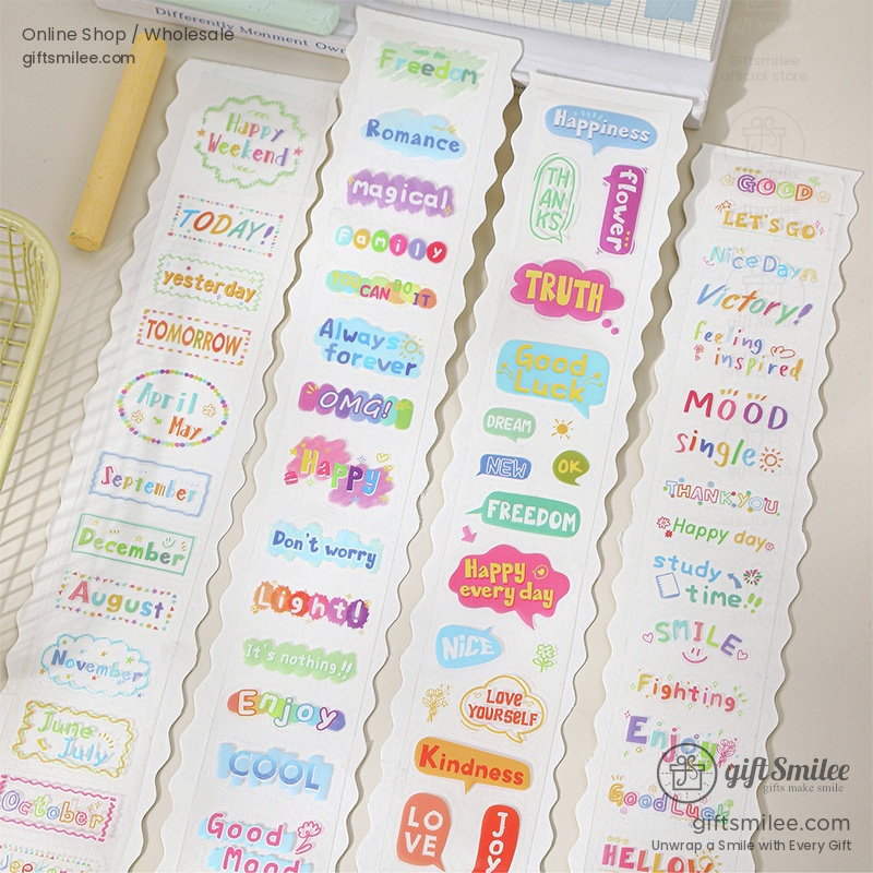 A Week Of Dopamine Decorative Sticker Tape | KS-RT-1794