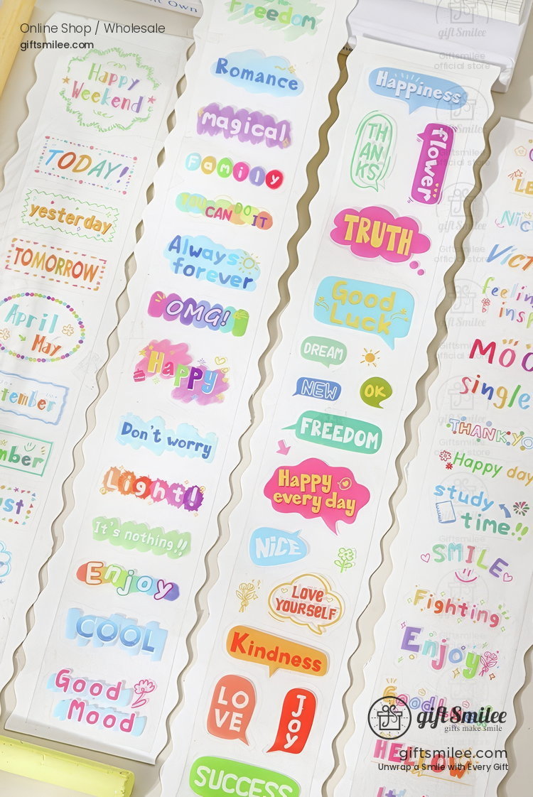 A Week Of Dopamine Decorative Sticker Tape | KS-RT-1794