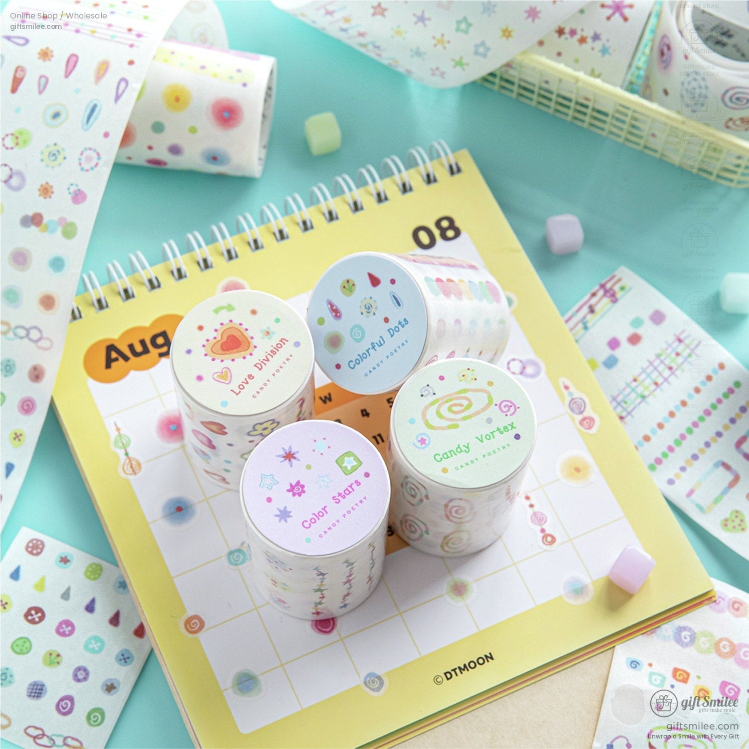 Translucent Die-Cut Candy Motifs Decorative Tape | KS-RT-1803