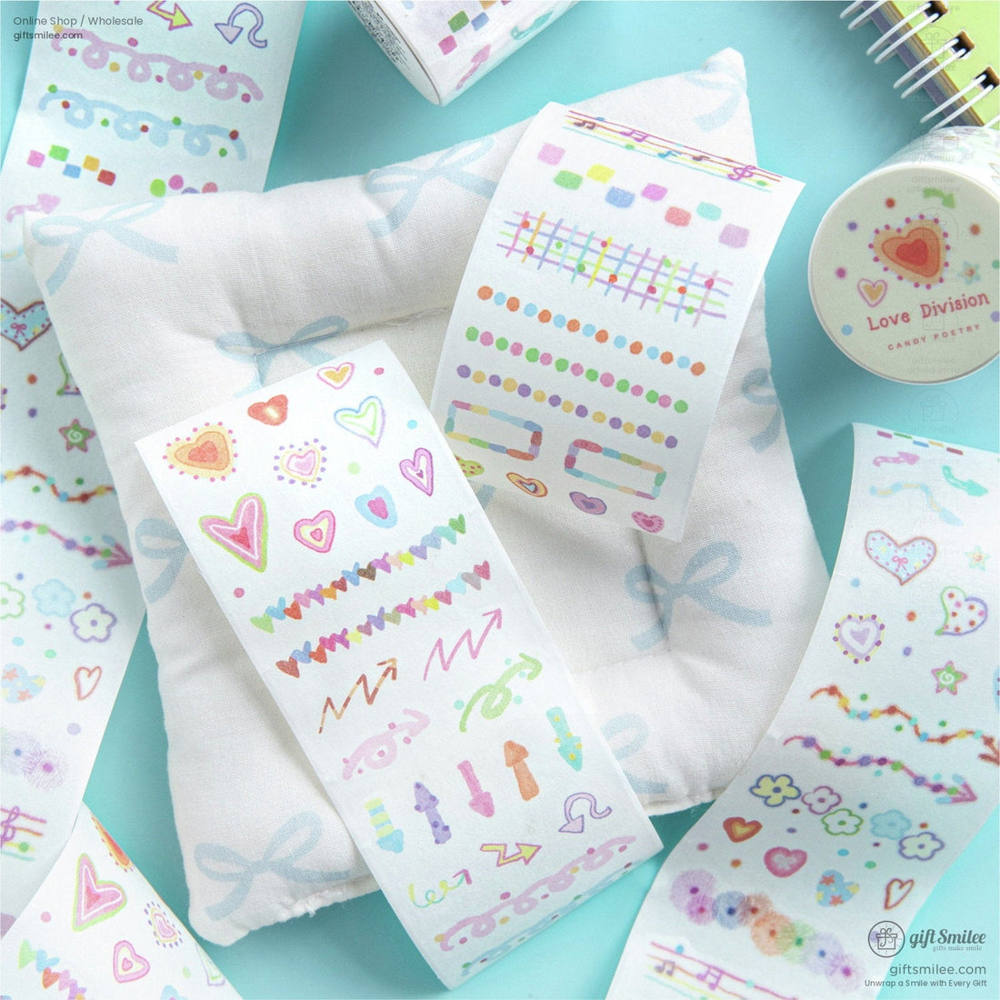 Translucent Die-Cut Candy Motifs Decorative Tape | KS-RT-1803