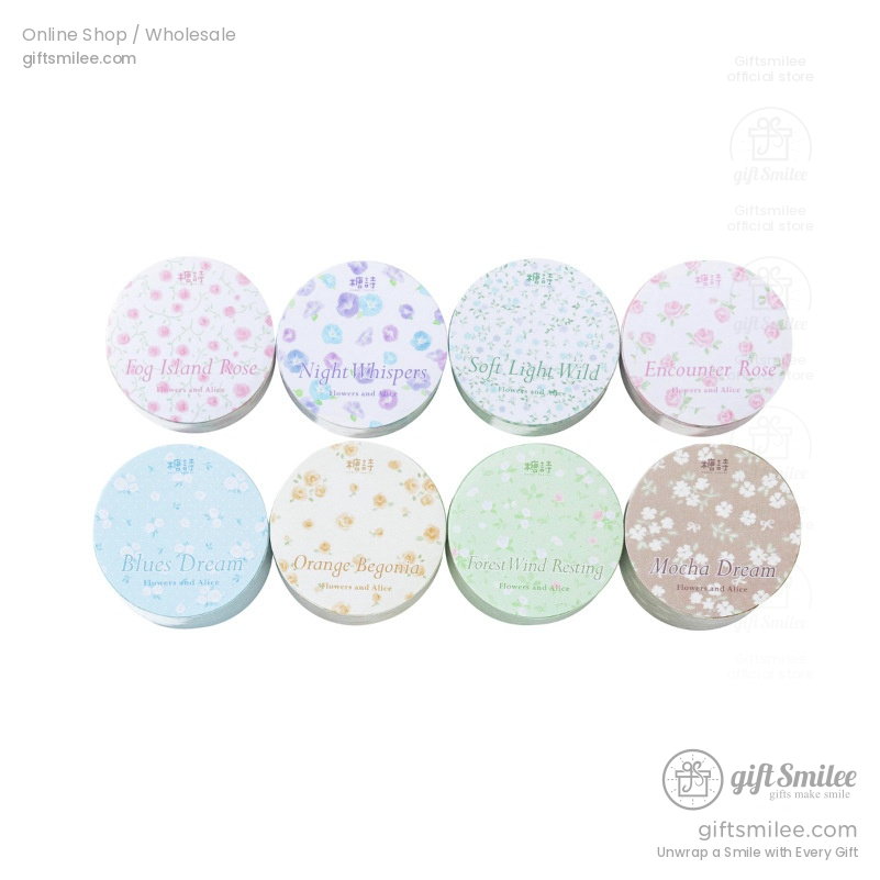 Wide Washi Floral Pastel Series Washi Tape | KS-RT-1810