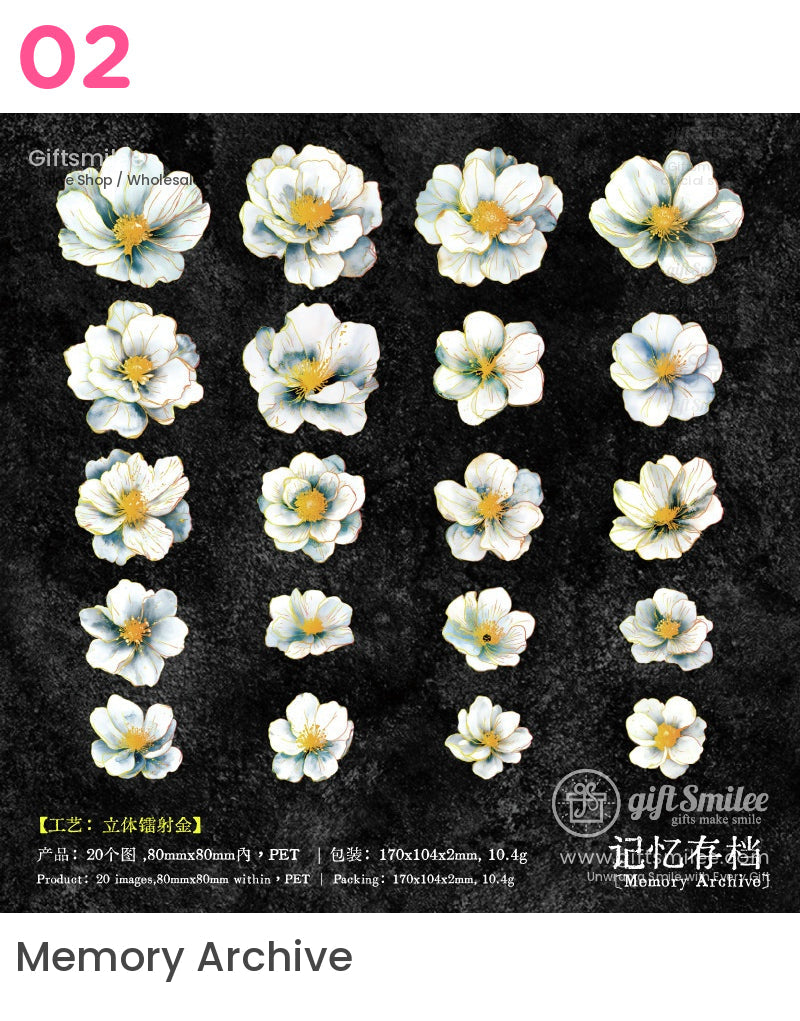 分享花海貼紙包 | 記事本