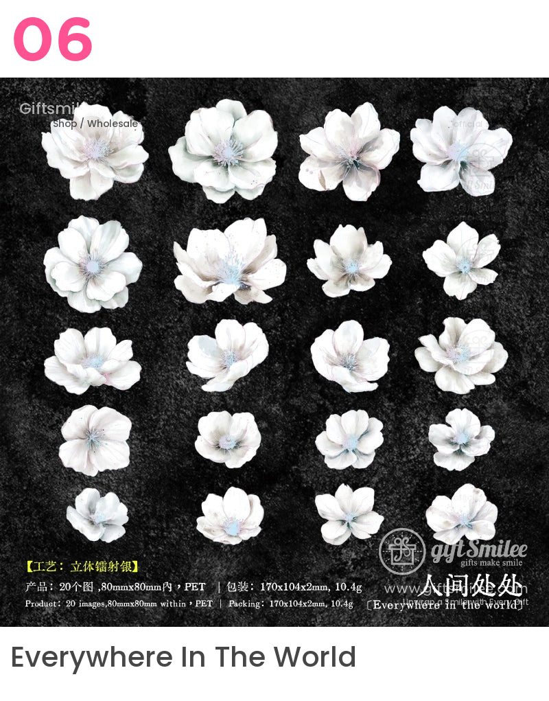 分享花海貼紙包 | 記事本