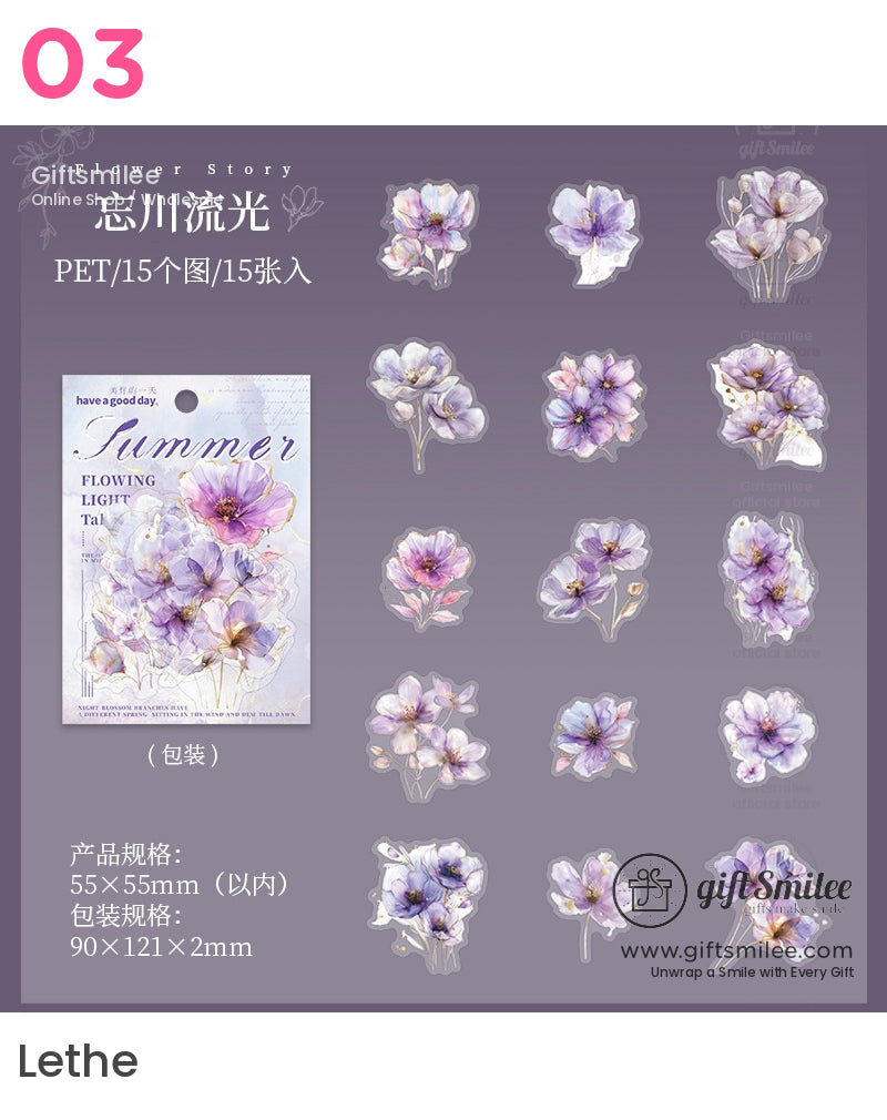 花卉貼紙 | 復古海報
