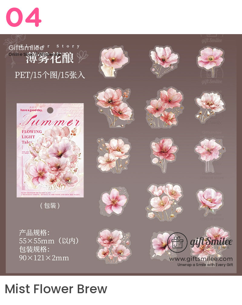 花卉貼紙 | 復古海報