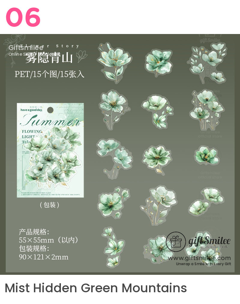 花卉貼紙 | 復古海報