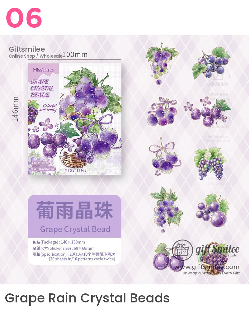 水果主題裝飾貼紙 | 日記本