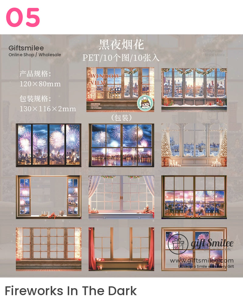 窗外風景貼紙 | 旅行日記