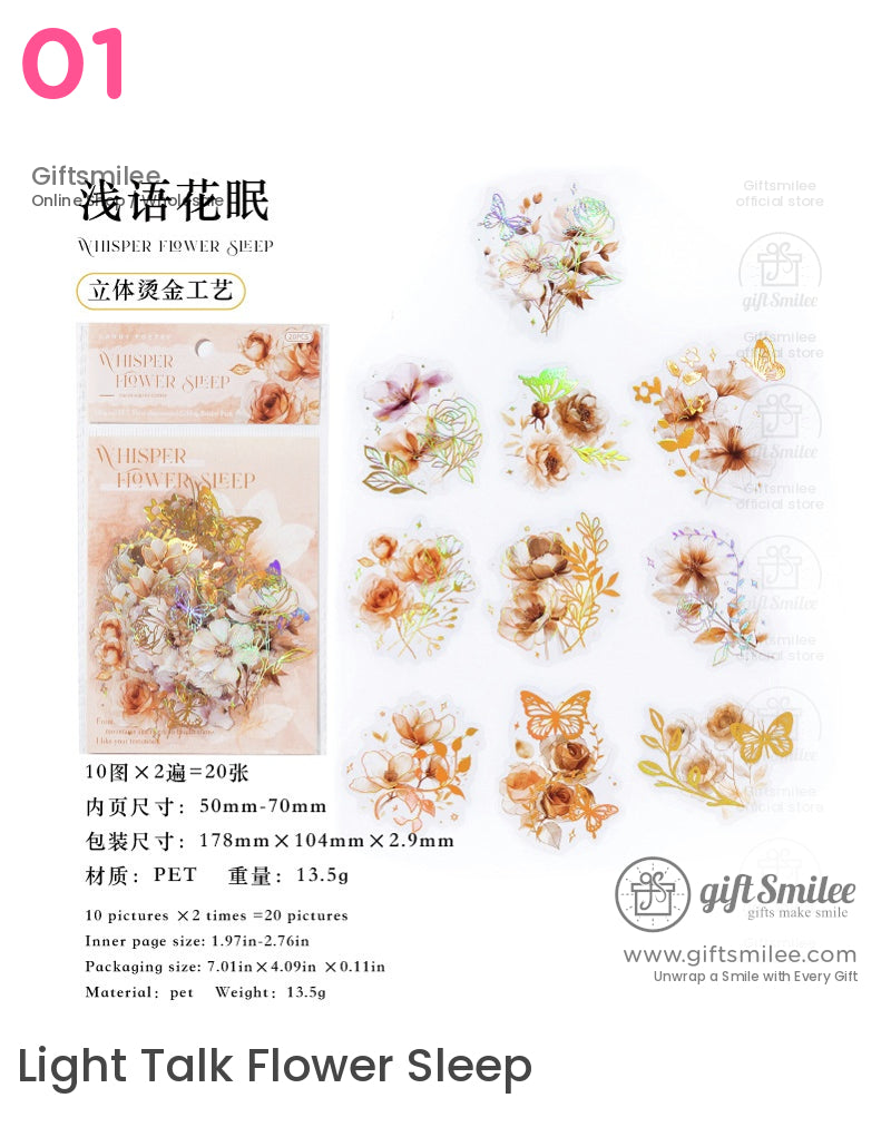 復古植物花卉貼紙包 | 男朋友