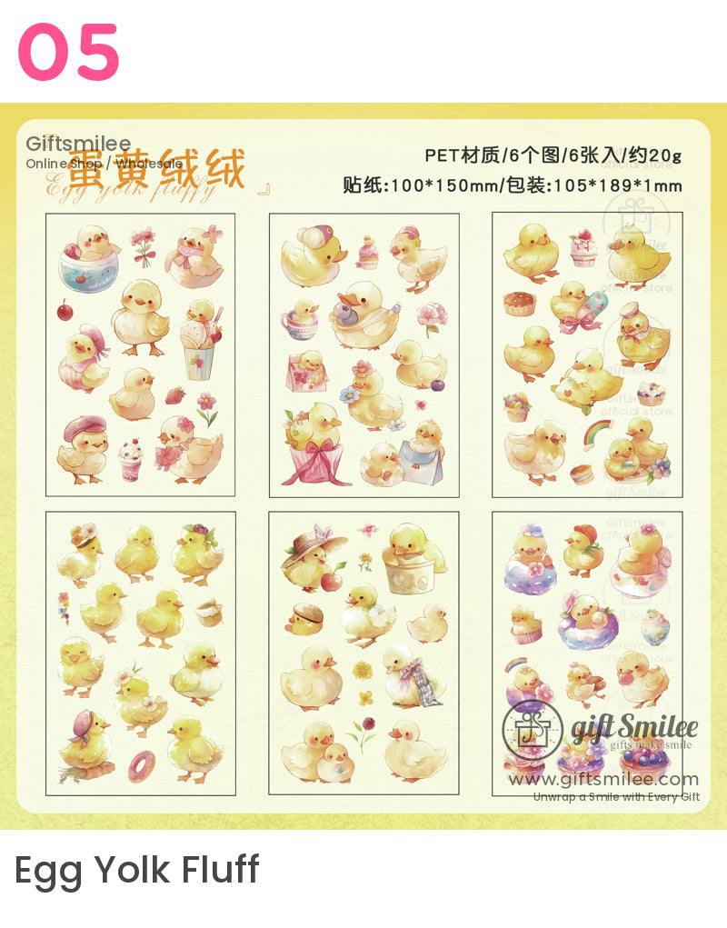 卡哇伊動物兔子熊貓狐狸熊貓貼紙 | 男友