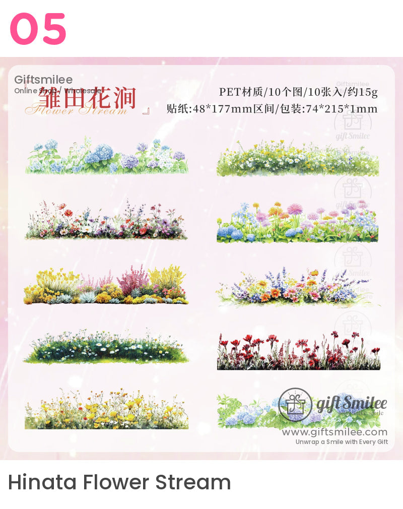 風景貼紙包 | 和紙貼花