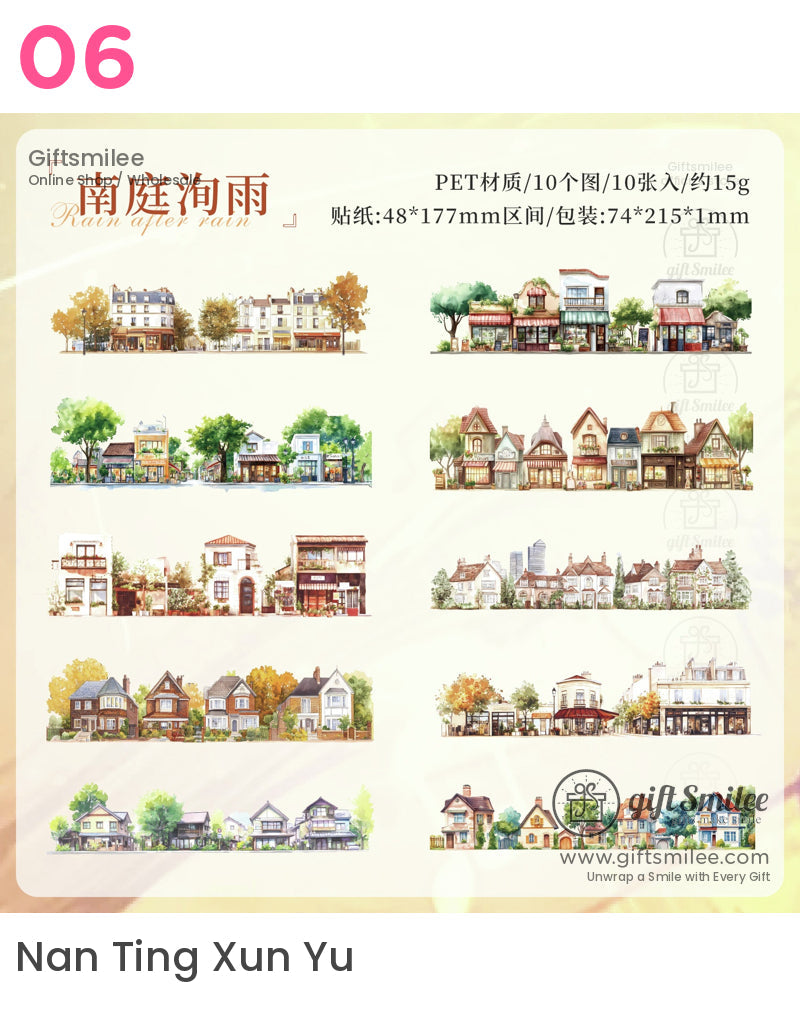 風景貼紙包 | 和紙貼花
