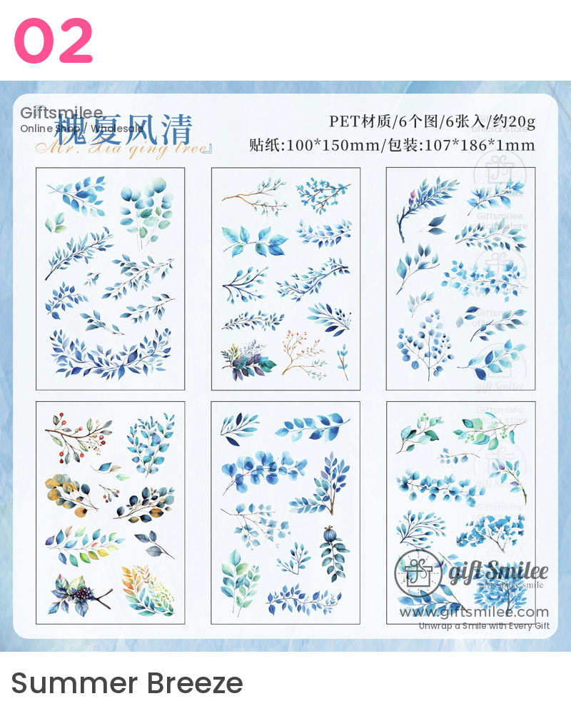 季節性花卉貼紙 | erin condren 